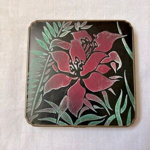 Vintage Art Deco Enameled Makeup Compact